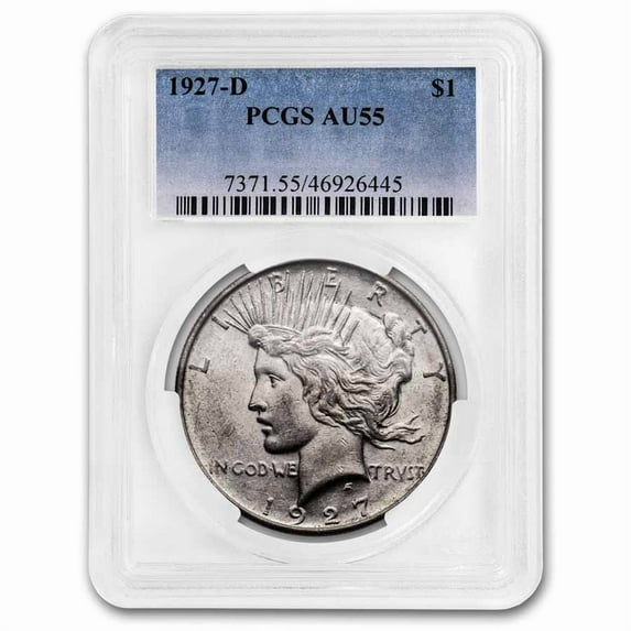 1927-D Peace Dollar AU-55 PCGS