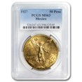 thumbnail image 1 of 1927 Mexico Gold 50 Pesos MS-63 PCGS, 1 of 3