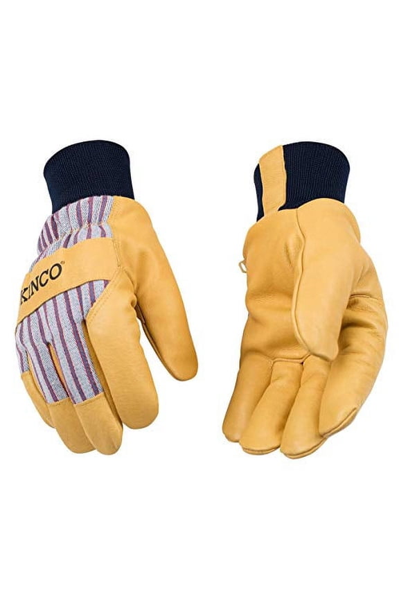 M Medium Men's Premium Grain Pigskin Leather Palm Gloves