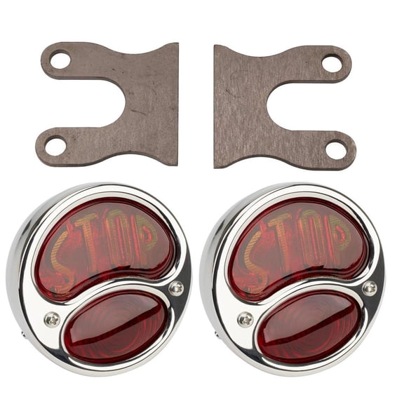 1928-31 Ford Model A "Stop" Tail Lamps and Brackets