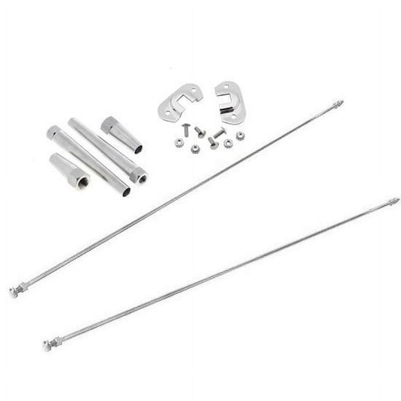 1928-31 Ford Stainless Radiator Support Rod Kit with Brackets