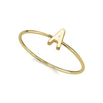 1928 Jewelry 14K Gold Dipped Initial Monogram Letter Ring Size 7 (A)