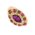 thumbnail image 1 of 1928 Jewelry Amethyst And Fuchsia Austrian Crystal Ring, 1 of 2