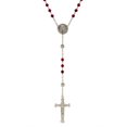 thumbnail image 1 of 1928 Jewelry Beaded Crucifix With Mary Locket Necklace Rosary, 1 of 2