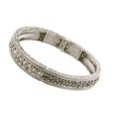 thumbnail image 1 of 1928 Jewelry Black Diamond-Color Crystal Stretch Bracelet, 1 of 3