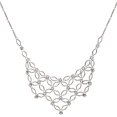 thumbnail image 1 of 1928 Jewelry Bloom Light Sapphire Blue Crystal Statement Bib Necklace For Women 16" + 3" Extender, 1 of 2