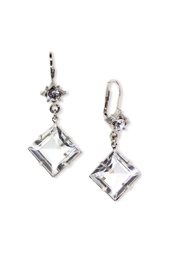 1928 Jewelry Crystal Austrian Drop Earrings