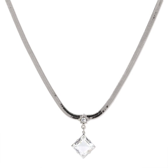 1928 Jewelry Crystal Austrian Pendant Necklace For Women 16" + 3" Extender