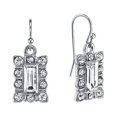 thumbnail image 1 of 1928 Jewelry Crystal Rectangle Drop Earrings, 1 of 2