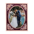 thumbnail image 1 of 1928 Jewelry Dark Green Enamel Emerald Peridot And Jonquil Crystal Square Picture Frame 2" x 2", 1 of 3