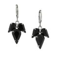 thumbnail image 1 of 1928 Jewelry Drop Earrings Made With Black Austrian Crystal, 1 of 4