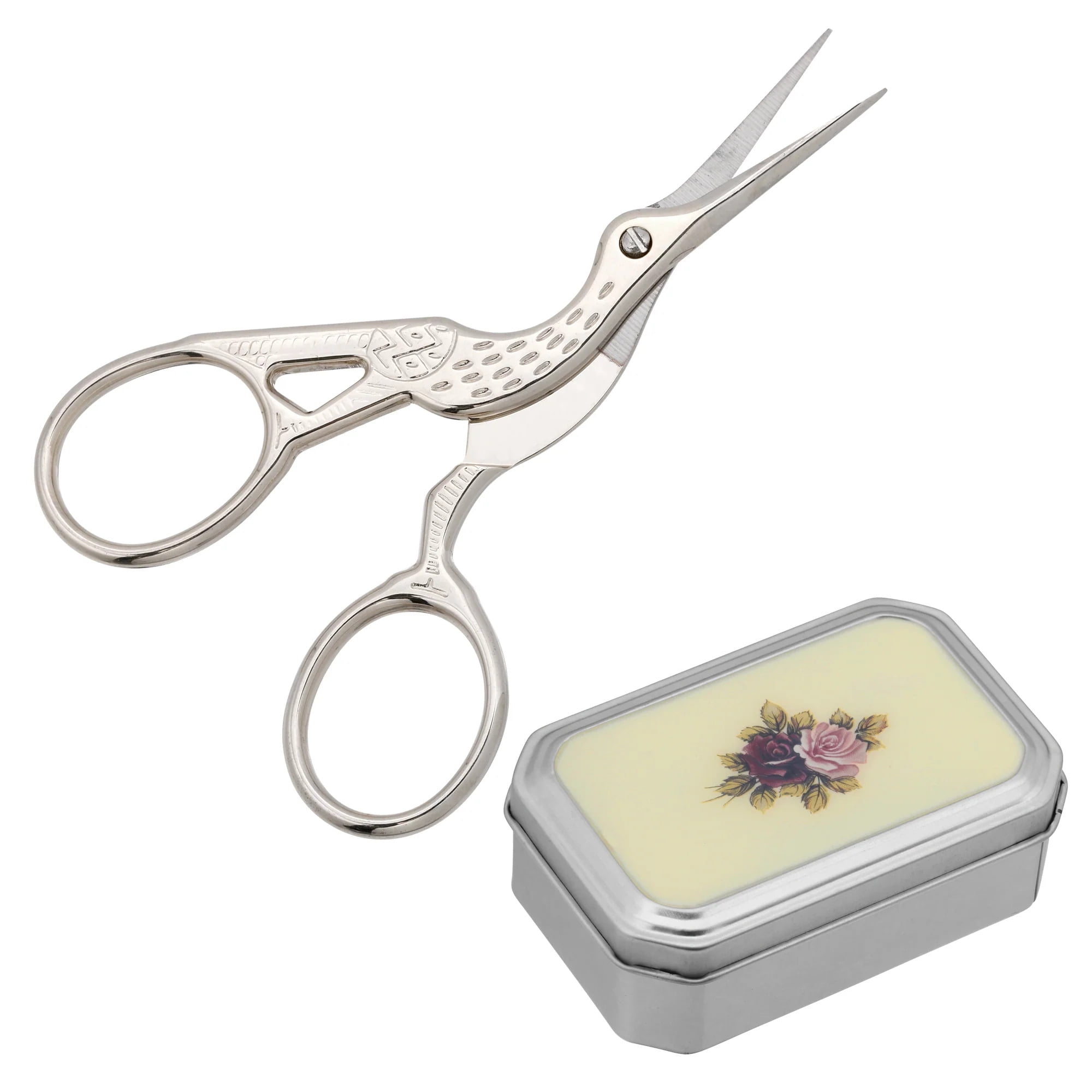 1928 Jewelry Embroidery Crane Bird Scissors