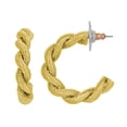 thumbnail image 1 of 1928 Jewelry Fusion Hoop Post Earrings, 1 of 2