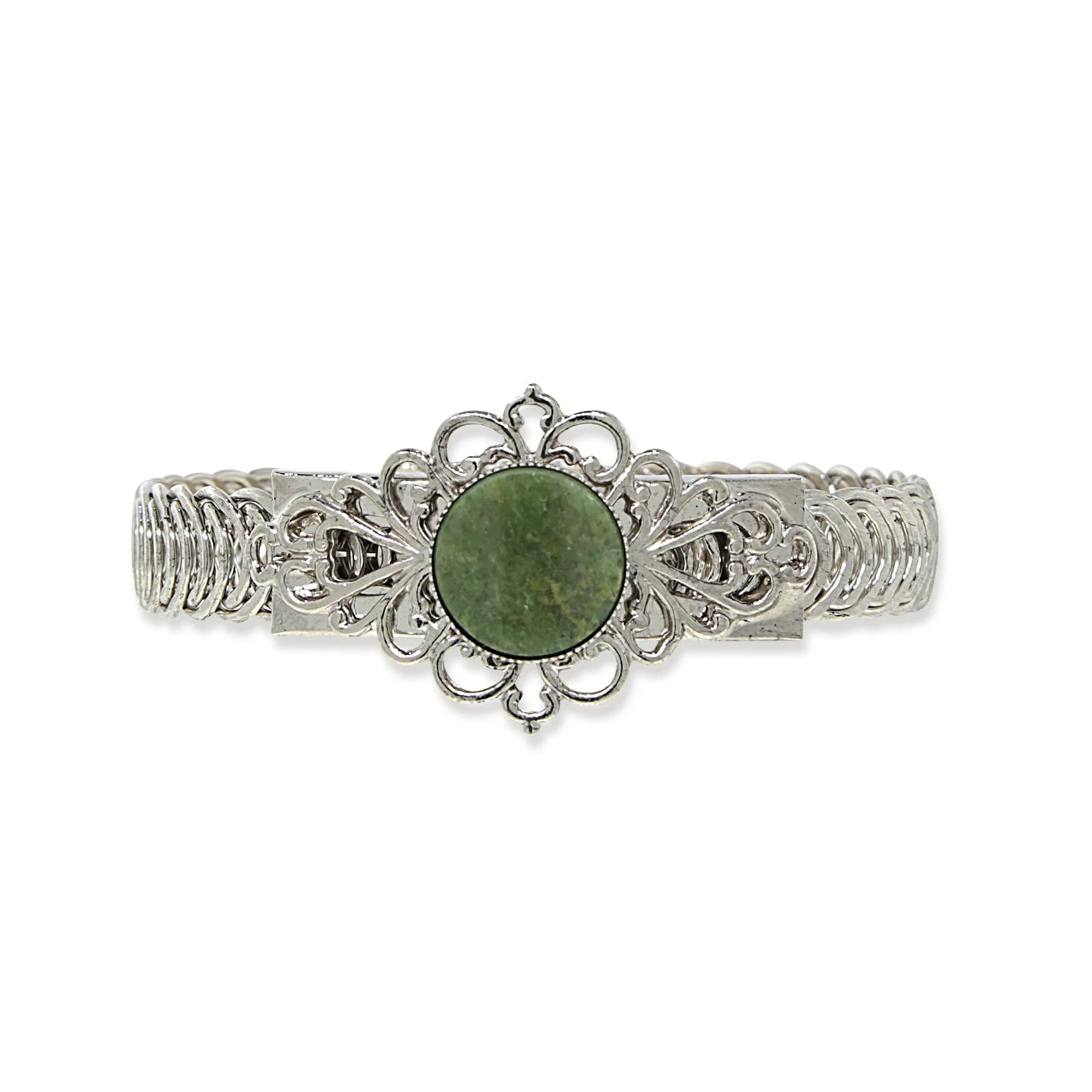 1928 JEWELRY COMPANY 1928 Jewelry Genuine Jade Gemstone Belt Bracelet