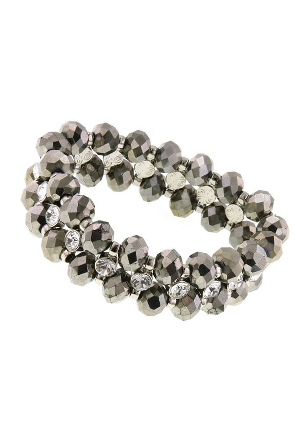 1928 Jewelry Hematite Crystal Stretch Bracelet