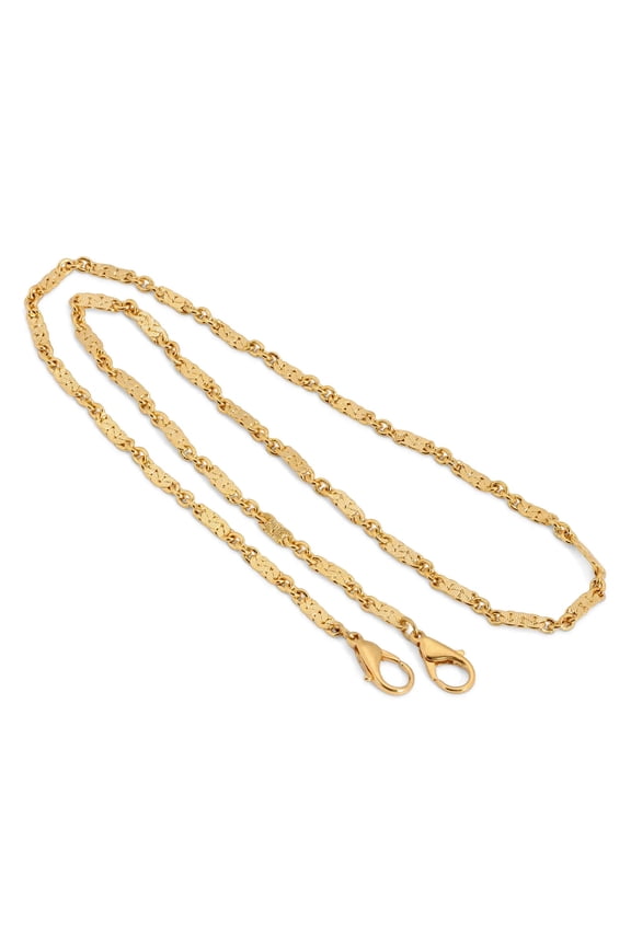 1928 Jewelry Linked Chain Mask Holder 22 Inch