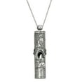 thumbnail image 1 of 1928 Jewelry Matte Silver Cat Pendant Necklace For Women Whistle 30", 1 of 2