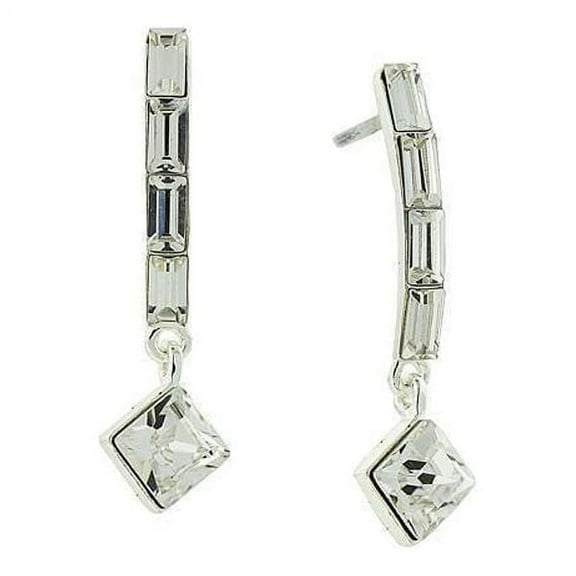 1928 Jewelry Multi Austrian Clear Crystal Drop Earrings
