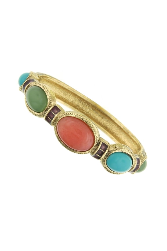 1928 Jewelry Multi Color Stone Stretch Bracelet