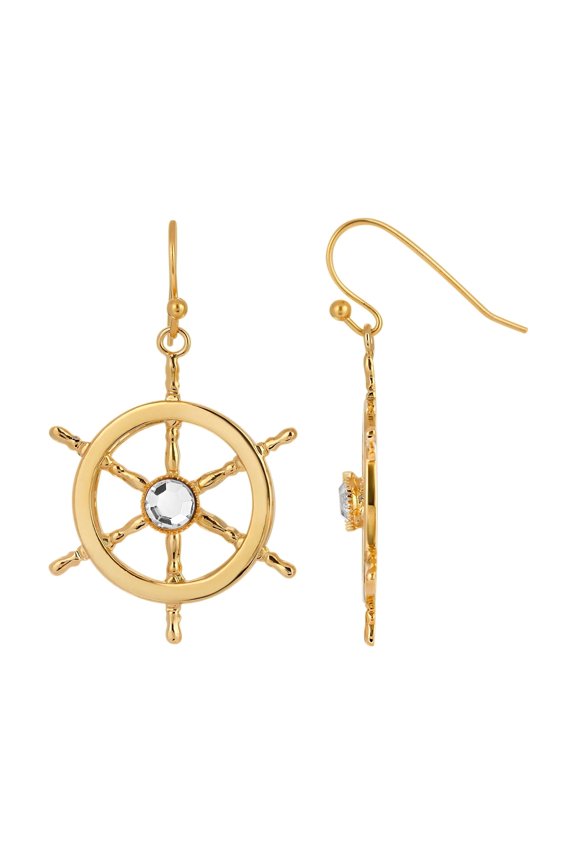 1928 Jewelry Nautical Helm Earrings