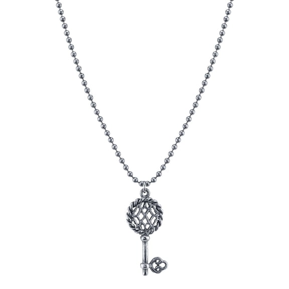 1928 Jewelry Old Fashion Key Pendant Necklace For Women 24 Inches