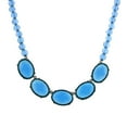 thumbnail image 1 of 1928 Jewelry Oval Faceted Beaded Collar Necklace For Women 16" + 3" Extender, 1 of 3