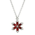 thumbnail image 1 of 1928 Jewelry Petite Crystal Flower Pendant Necklace 16 + 3 Extender, 1 of 1