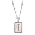 thumbnail image 1 of 1928 Jewelry Pink Floral Motif T Initial Pendant Necklace For Women 30", 1 of 4