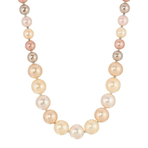 1928 Jewelry Rosabella Multicolor Faux Pearl Strand Necklace For Women 17" + 3" Extender
