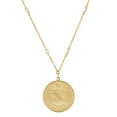 thumbnail image 1 of 1928 Jewelry Round Zodiac Pendant Necklace With Faux Pearl Accents 20, 1 of 1