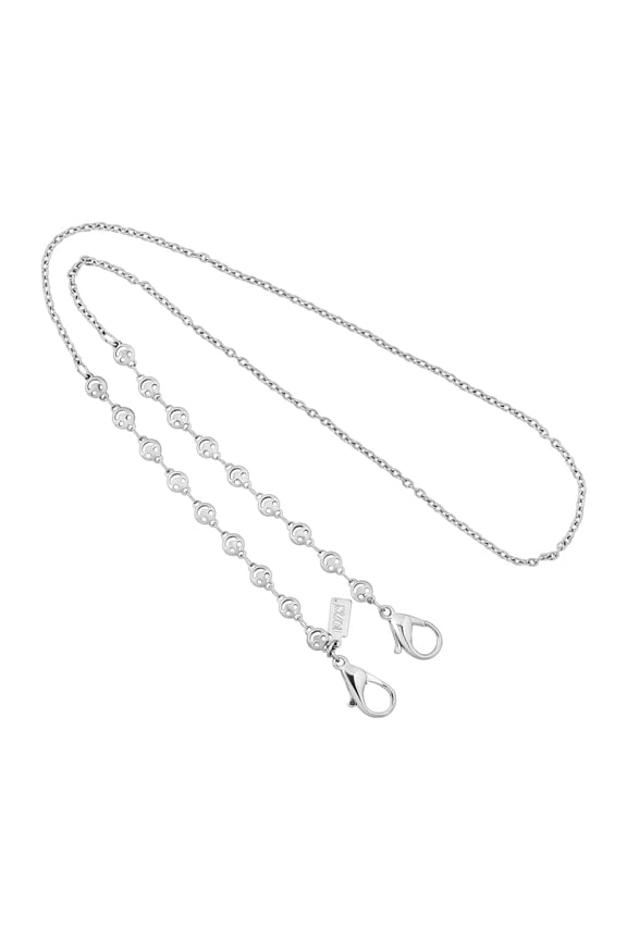 1928 Jewelry Smiley Face Mask Chain Holder 22 Inch