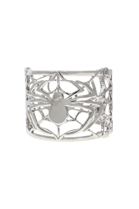 1928 Jewelry Spider Web Cuff Bracelet