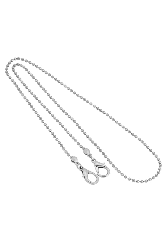 1928 Jewelry Stainless Steel 2.4 mm Ball Chain Mask Holder 22 Inches