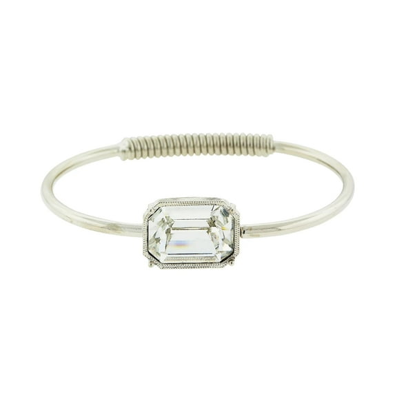 1928 Jewelry Swarovski Element Coil Spring Bracelet
