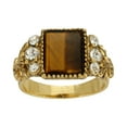 thumbnail image 1 of 1928 Jewelry Tigers Eye Gemstone Crystal Accent Ring, 1 of 2