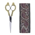 thumbnail image 1 of 1928 Jewelry Two-Tone Cherub Scissors With 6.5" Cloth Pouch, 1 of 3