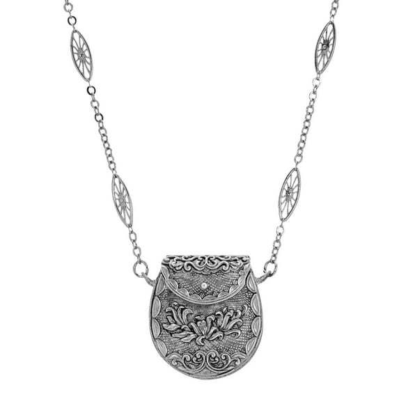1928 Jewelry Vintage Purse Pendant Necklace 34