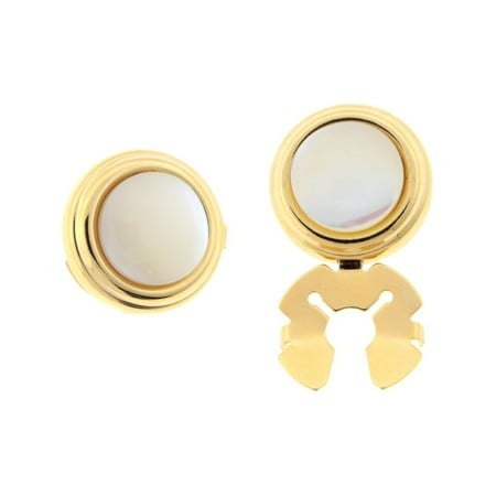 1928 Jewelry Vintage-Style Mother Of Pearl Round Button Cover