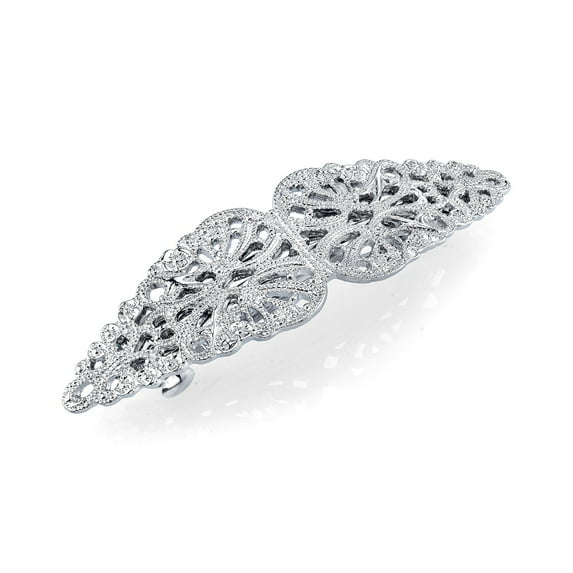 1928 Jewelry Women's Filigree Hair Barrette, (1 Pcs)