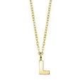 thumbnail image 1 of 1928 Jewelry Women's 14K Gold Dipped Minimalist Initial L Dainty Pendant Necklace, 20", 1 of 4