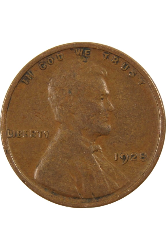 1928 Lincoln Wheat Cent F Fine Penny 1c Coin