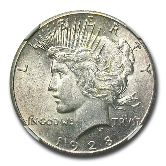 1928 Peace Dollar AU-58 NGC