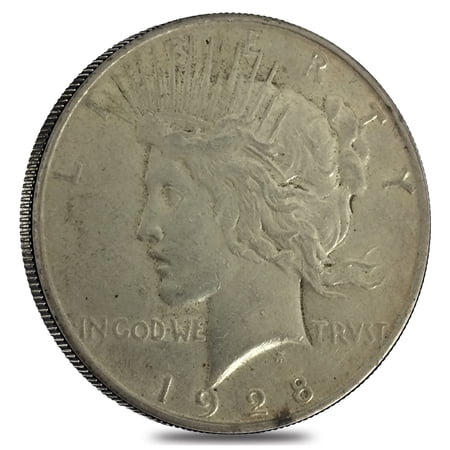 1928 S Silver Peace Dollar VG-XF