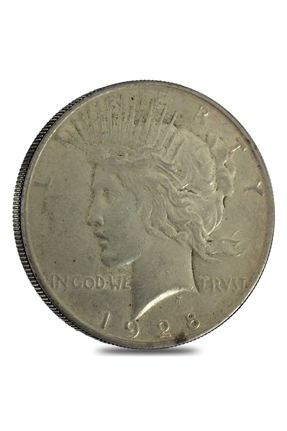 1928 S Silver Peace Dollar VG-XF
