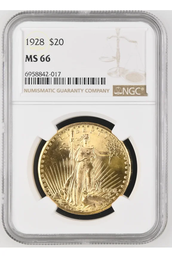 1928 Saint Gaudens Double Eagle NGC MS-66