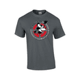 thumbnail image 1 of 1928 Steamboat Willy Life Preserver Short Sleeve Men's Graphic T-Shirt-Charcoal-medium, 1 of 1