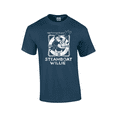 thumbnail image 1 of 1928 Steamboat Willy Throw Ring  Short Sleeve Men's Graphic T-Shirt-Blue Dusk-medium, 1 of 1