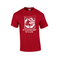 thumbnail image 1 of 1928 Steamboat Willy Throw Ring  Short Sleeve Men's Graphic T-Shirt-Cherry Red-xl, 1 of 1