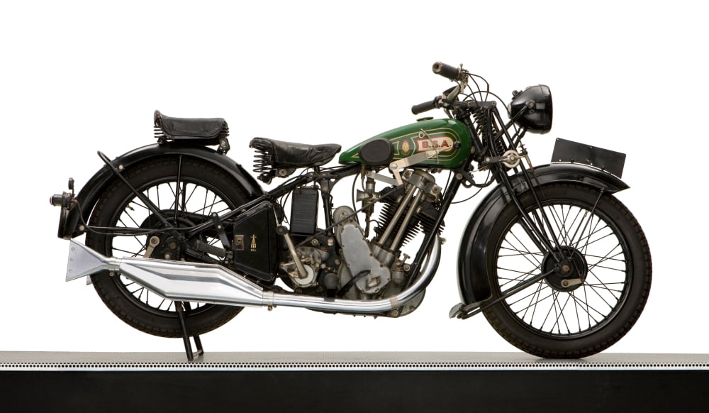 1929 BSA Sloper 500cc motorcycle Canvas Art - Panoramic Images (12 x 20)