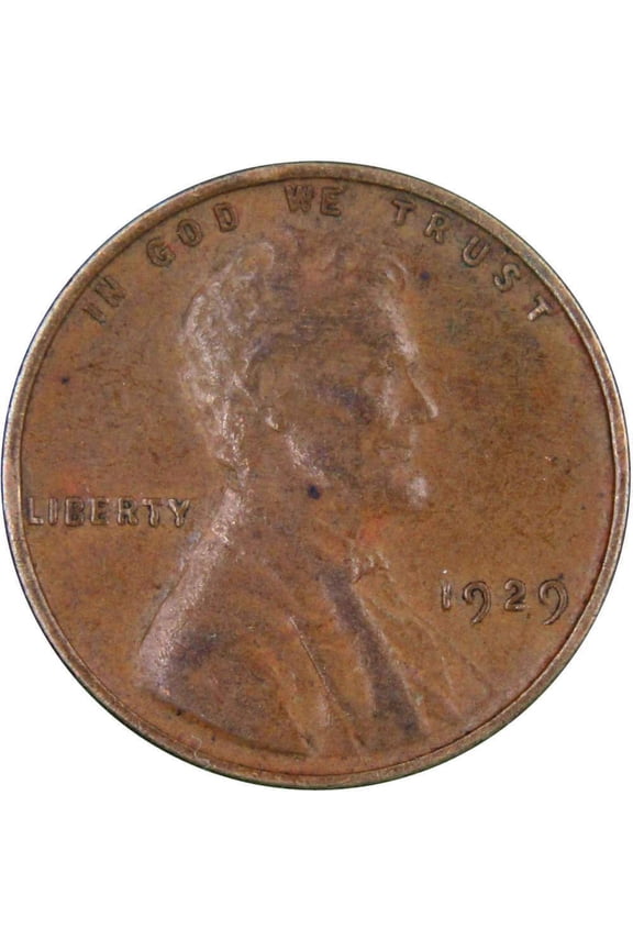 1929 Lincoln Wheat Cent XF EF Extremely Fine Bronze Penny 1c Coin Collectible